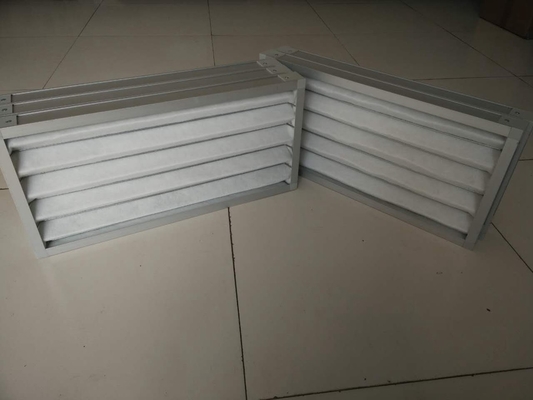 Polyester Fiber Metal Frame Panel Pleated Air Filters Primary Efficiency